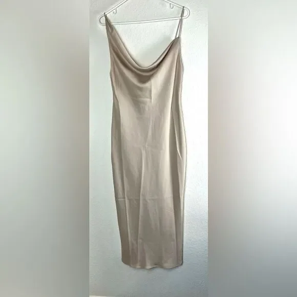 Anthropologie BHLD August Satin Charmeuse Midi Dress - Picture 5 of 15